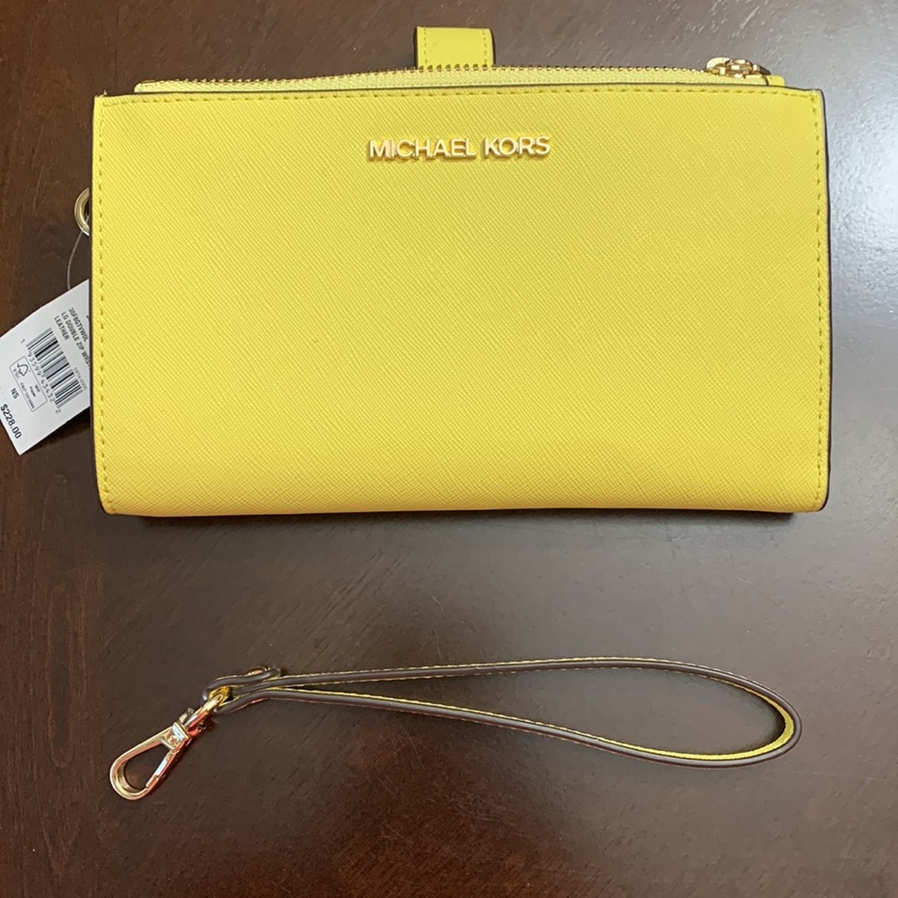 Michael Kors Sunny Yellow Clutch Wallet - Picture 10 of 10